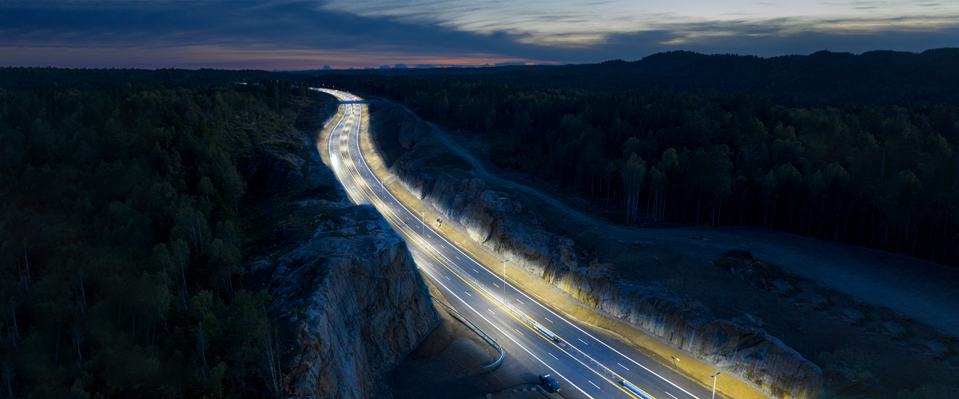 éclairage routier public