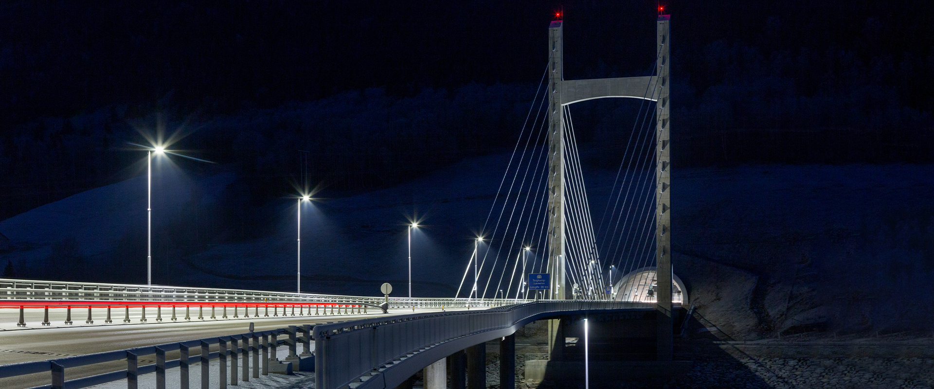 Éclairage LED des routes et autoroutes
